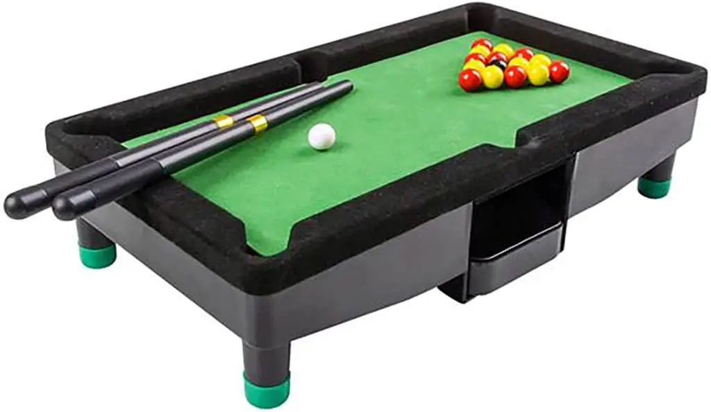 9 Inch Travel Mini Pool Table for Kids by Gamie