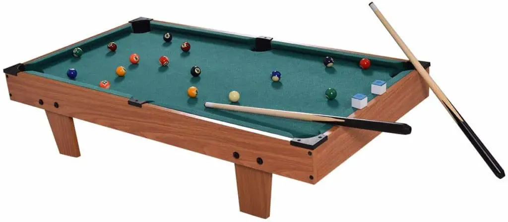 GYMAX Mini Pool Table, Tabletop Pool Set Billiards Game Set
