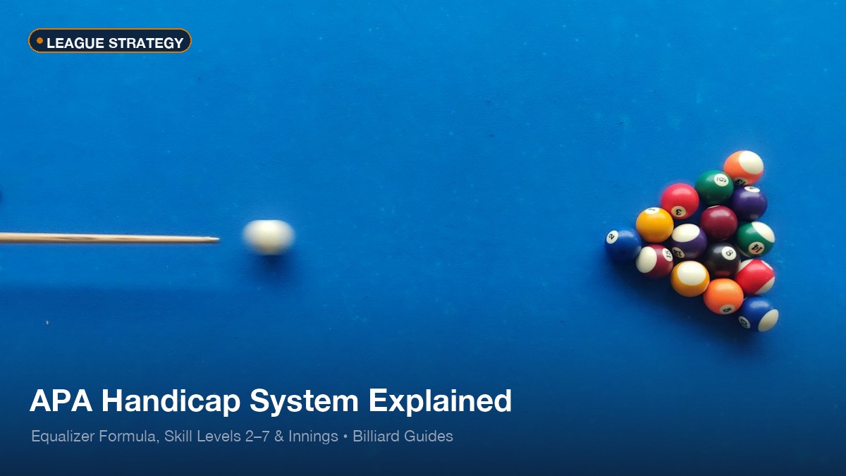 APA handicap system calculation and scoring sheet guide