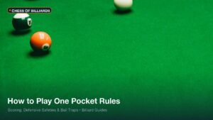 How to Play One Pocket: Official Rules, Racking & Defensive Traps