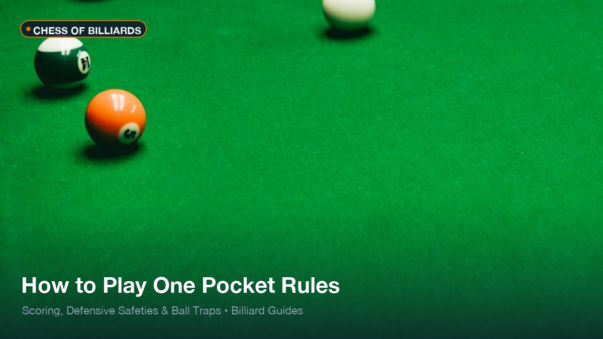 How to play one pocket pool rules and defensive strategy