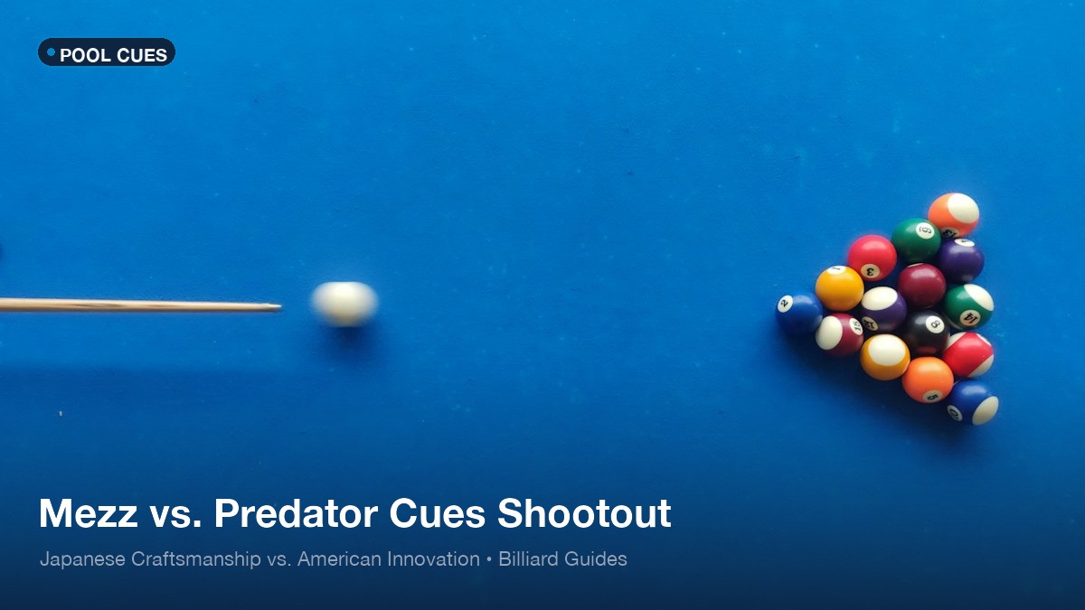 Mezz vs Predator pool cues comparison review