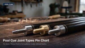 Pool Cue Joint Types Guide: Complete Pin & Thread Pitch Chart (2026)